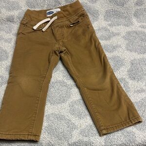 3t Old Navy Kids Brown fleece lined khaki Pants